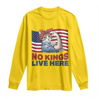 No Kings Live Here Long Sleeve Shirt Funny Rosie The Riveter Cat Feminist Gift