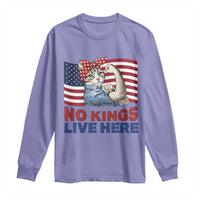 No Kings Live Here Long Sleeve Shirt Funny Rosie The Riveter Cat Feminist Gift
