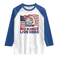 No Kings Live Here Raglan Shirt Funny Rosie The Riveter Cat Feminist Gift