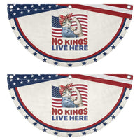 No Kings Live Here Patriotic Fan Flag Funny Rosie The Riveter Cat Feminist Gift