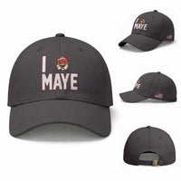 I Love Maye Baseball Cap Football Lover Gift For NE Fan