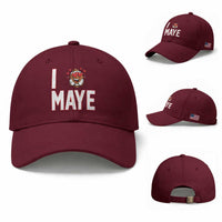 I Love Maye Baseball Cap Football Lover Gift For NE Fan