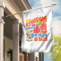No Kings Wildflower Protest Garden Flag No Fascists No Tyrants No Nazis