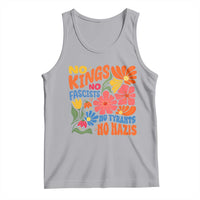 No Kings Wildflower Protest Tank Top No Fascists No Tyrants No Nazis