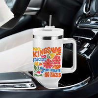 No Kings Wildflower Protest Tumbler With Handle No Fascists No Tyrants No Nazis