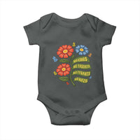 Wildflower Protest Freedom Gift Baby Onesie No Kings No Fascists No Tyrants