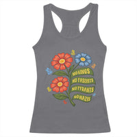 Wildflower Protest Freedom Gift Racerback Tank Top No Kings No Fascists No Tyrants