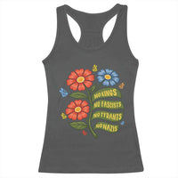 Wildflower Protest Freedom Gift Racerback Tank Top No Kings No Fascists No Tyrants