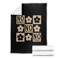 No Kings Wildflower Retro Boho Floral Throw Blanket