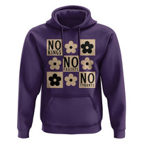 No Kings Wildflower Retro Boho Floral Hoodie