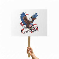 No Kings Protest Sign USA 250th Anniversary Freedom Eagle