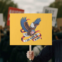 No Kings Protest Sign USA 250th Anniversary Freedom Eagle