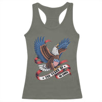 No Kings Racerback Tank Top USA 250th Anniversary Freedom Eagle
