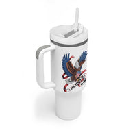 No Kings Tumbler With Handle USA 250th Anniversary Freedom Eagle