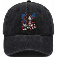 No Kings Washed Cotton Baseball Cap USA 250th Anniversary Freedom Eagle