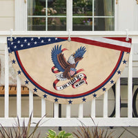 250 Years of No Kings Patriotic Fan Flag USA 250th Anniversary Freedom Eagle