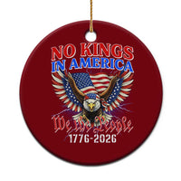 We The People No Kings In America Ceramic Ornament 250 Years America Anniversary Vintage American Flag
