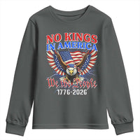 We The People No Kings In America Youth Sweatshirt 250 Years America Anniversary Vintage American Flag