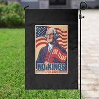 Funny George Washington Freedom Protest Garden Flag No Kings