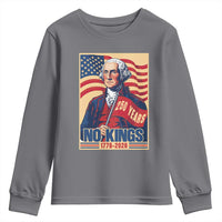 Funny George Washington Freedom Protest Youth Sweatshirt No Kings