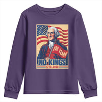 Funny George Washington Freedom Protest Youth Sweatshirt No Kings