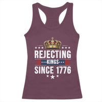 Rejecting Kings Since 1776 Racerback Tank Top Anti Authoritarian Protest