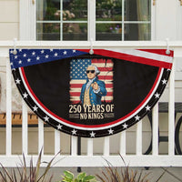 No Kings 250 Years George Washington Patriotic Fan Flag