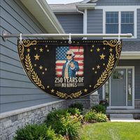 No Kings 250 Years George Washington Patriotic Fan Flag