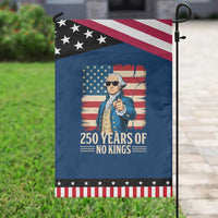 No Kings 250 Years George Washington Garden Flag