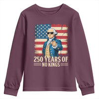 No Kings 250 Years George Washington Youth Sweatshirt