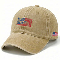 We The People Serve No Kings Washed Cotton Baseball Cap American Freedom Protest