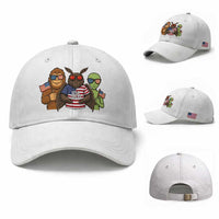 Funny Bigfoot Mothman Alien Baseball Cap USA 250th Anniversary