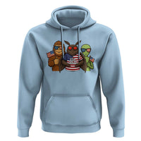 Funny Bigfoot Mothman Alien Hoodie USA 250th Anniversary