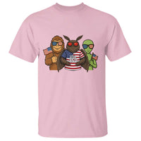 Funny Bigfoot Mothman Alien T Shirt USA 250th Anniversary