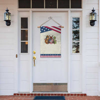Funny Bigfoot Mothman Alien Patriotic Garden Flag USA 250th Anniversary