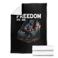 Patriotic Mothman Lover Throw Blanket Funny USA 250 Anniversary Gift