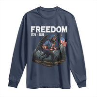 Patriotic Mothman Lover Long Sleeve Shirt Funny USA 250 Anniversary Gift