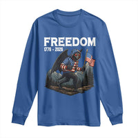 Patriotic Mothman Lover Long Sleeve Shirt Funny USA 250 Anniversary Gift