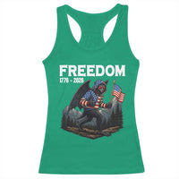 Patriotic Mothman Lover Racerback Tank Top Funny USA 250 Anniversary Gift