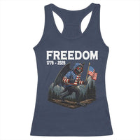 Patriotic Mothman Lover Racerback Tank Top Funny USA 250 Anniversary Gift
