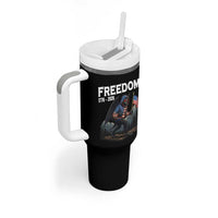 Patriotic Mothman Lover Tumbler With Handle Funny USA 250 Anniversary Gift