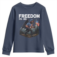 Patriotic Mothman Lover Youth Sweatshirt Funny USA 250 Anniversary Gift