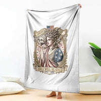 Feminist Medusa Girls Will Be Girls Throw Blanket USA 250 Anniversary Gift