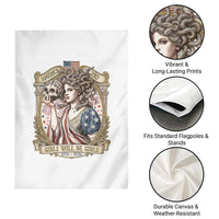 Feminist Medusa Girls Will Be Girls Garden Flag USA 250 Anniversary Gift