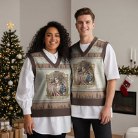 Feminist Medusa Girls Will Be Girls V-Neck Knit Sweater Vest USA 250 Anniversary Gift