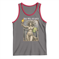 Funny Feminist Medusa Statue Of Liberty Tank Top Girls Will Be Girls
