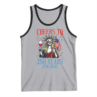 Funny Patriotic Statue Of Liberty Tank Top Cheers To 250 Years