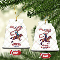 Funny Patriotic Cowboy Ceramic Ornament My Country Always Free USA Pride