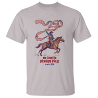 Funny Patriotic Cowboy T Shirt My Country Always Free USA Pride