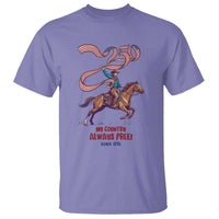 Funny Patriotic Cowboy T Shirt My Country Always Free USA Pride